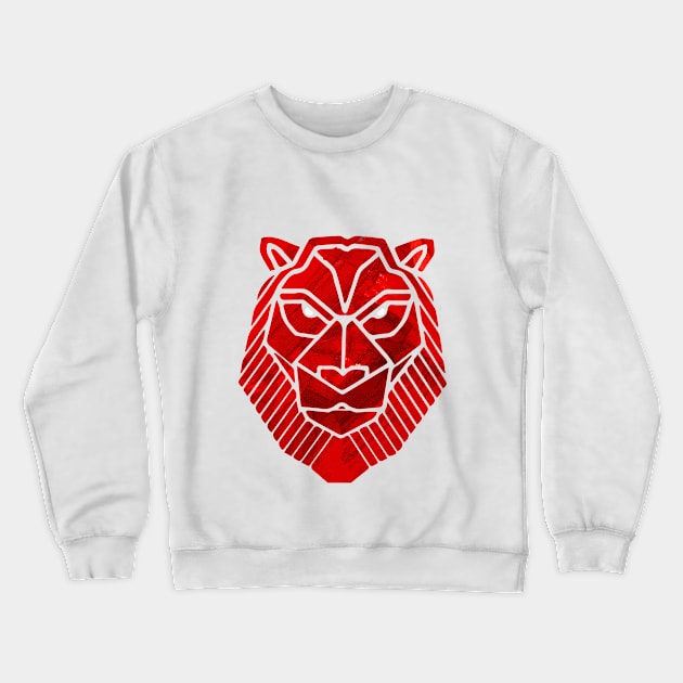 Lion Face Crewneck Sweatshirt by denissmartin2020